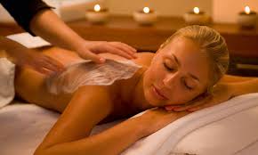 Female body massage with extra service