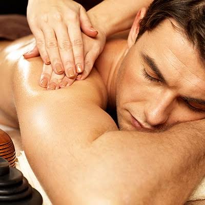 Female body massage with extra service